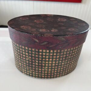 Bob's Boxes Lang Proud Animals 1‎ Of 4 Replacement Box Primitive Plaid Floral